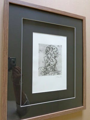 Asger Jorn - COBRA FIGUUR / ZW-W ETS / 53x43cm / KADER / SIG / 1959 kopen? Bied vanaf 475!
