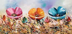 Gena - Colorful Flowers verkocht voor € 300!