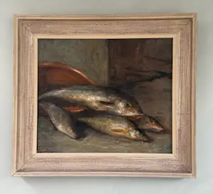 Jacoba Surie - Olieverf op doek - Visstilleven kopen? Bied vanaf 500!