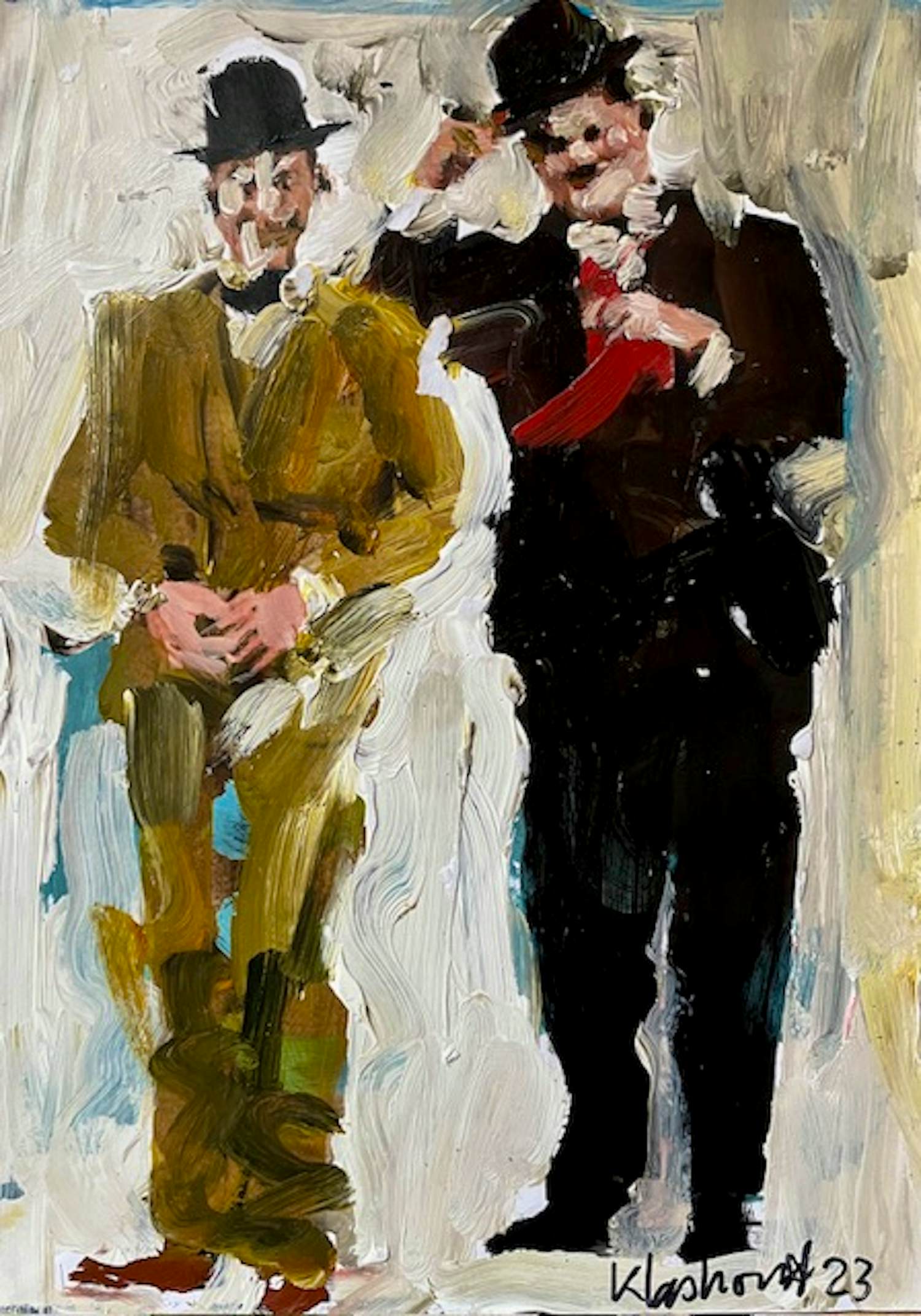 Peter Klashorst - Laurel en Hardy kopen? Bied vanaf 175!