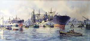 Frans Lammers - C4165-2, Haven van Rotterdam verkocht voor € 50!