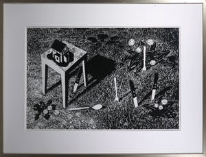 Maries Hendriks - Houtgravure, Private 4 - Ingelijst (Zeer Groot) kopen? Bied vanaf 100!