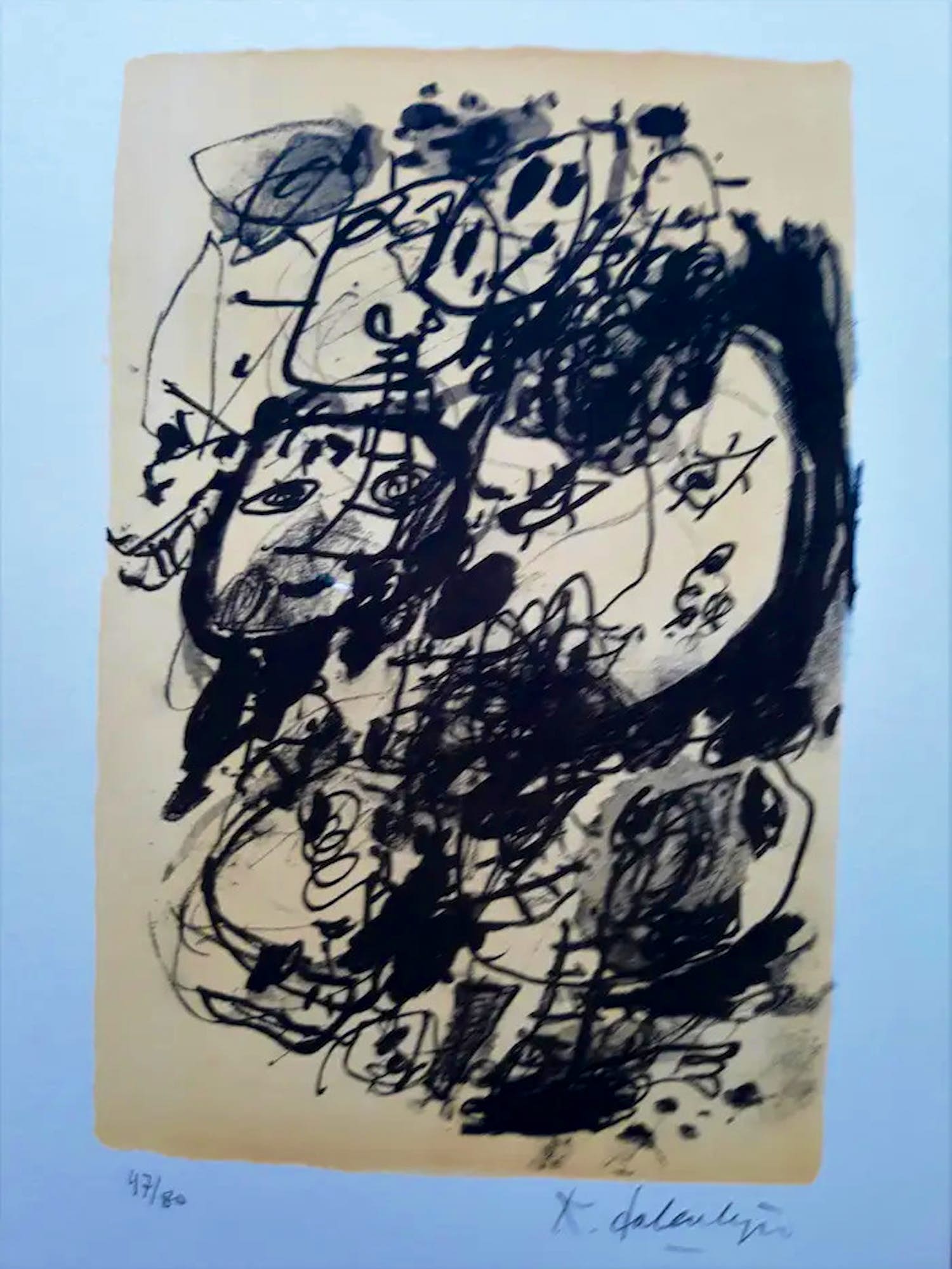 Kees Salentijn - Litho --- para MARIA MONTSERRAT Handgesigneerd kopen? Bied vanaf 35!