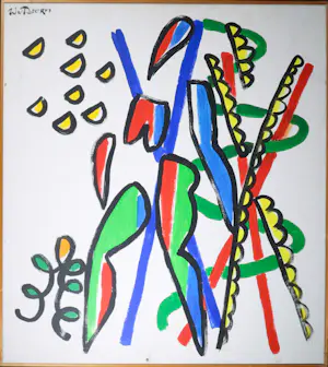 AcheterWillem van Doorn - Acryl op doek, Vrouw nr. 15 - Ingelijst (Groot)? Enchérissez de 1!