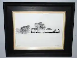 Buy Aart Klein - Kampen - handgesigneerde silverprint - zeer fraai ingelijst? Bid from 225!