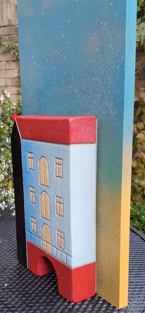 Niet of onleesbaar gesigneerd - Stenen Grachtenpand, unicum kopen? Bied vanaf 1!