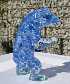 Richard Orlinski - BEAR BUBBLE (BLUE EDITION) – Skulptur kopen? Bied vanaf 300!