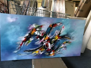 Gena - Abstract Blue kopen? Bied vanaf 300!