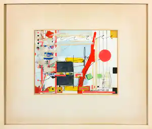 Sam Middleton - Collage, Zonder titel - Ingelijst verkauft für € 315!