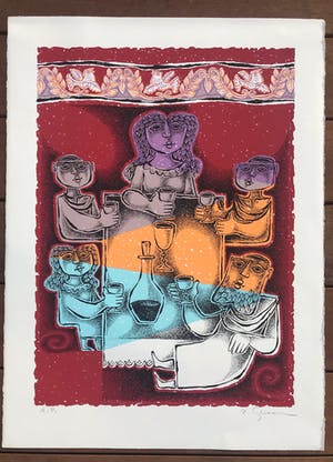 Pinchas Shaar - Lot van 2 Kleurenlitho's - "Jewish Holidays" - AP - Gesigneerd kopen? Bied vanaf 45!