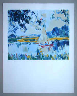Maurice de Vlaminck - Zeilen op een meer - 1973 - Lithografie kopen? Bied vanaf 80!