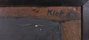 Ton Klop - Olieverf op doek, Figuur met witte arm - Ingelijst kopen? Bied vanaf 100!