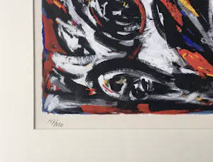 Theo Wolvecamp - compositie - 1989 - ingelijst kopen? Bied vanaf 265!