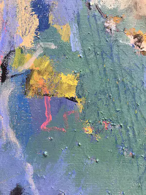 Ans Bakker - van der Pluijm - Groot Schilderij gemengde techniek, zonder titel, gesigneerd en ingelijst kopen? Bied vanaf 350!