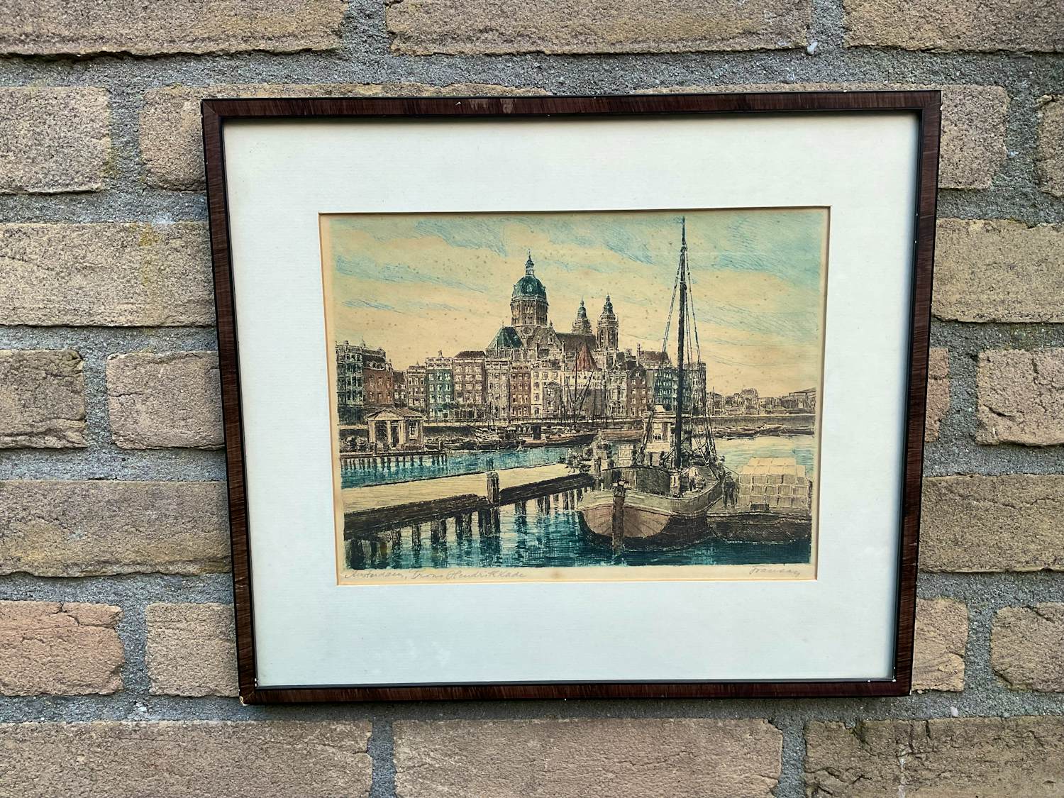 Niet of onleesbaar gesigneerd - Prins Hendrikkade Amsterdam. kopen? Bied vanaf 10!