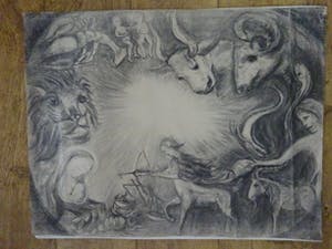 Niet of onleesbaar gesigneerd - mystieke wereld kopen? Bied vanaf 1!