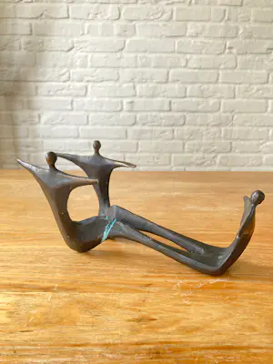 Corry Ammerlaan - Wijnfleshouder - Brons beeld - 80/90ies kopen? Bied vanaf 65!