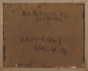 Peter Robert Keil - Acryl op board, Der Ritzensee bei Saalfelden - Ingelijst kopen? Bied vanaf 200!