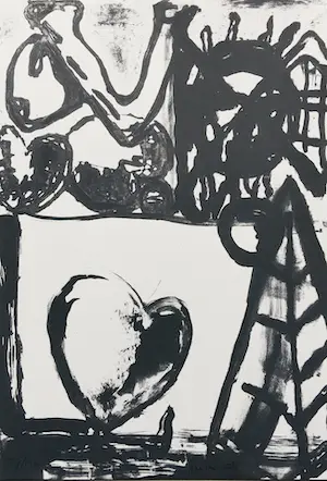 Peter Otto - litho - zonder titel- 1993 kopen? Bied vanaf 45!