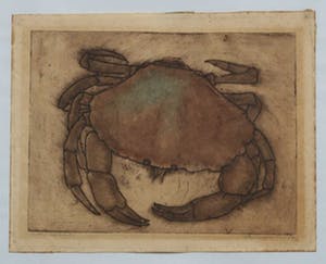 Frans Verpoorten - Noordzeekrab - gesigneerde ets kopen? Bied vanaf 35!