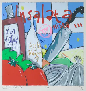 Selwyn Senatori - Zeefdruk, Insalata - Ingelijst kopen? Bied vanaf 130!