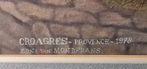 Erna van Mondfrans - Croagres - Provence - 1978 kopen? Bied vanaf 280!