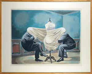 Hans Spiegeler - Zeefdruk, Ultieme ceremonie - Ingelijst (Groot) verkocht voor € 35!