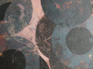 Willem van Malsen - 2 Werken , acrylverf op doek , “Circels” – ca. 2004 kopen? Bied vanaf 150!
