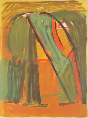 Bram van Velde - Litho, Zonder titel - Ingelijst kopen? Bied vanaf 250!