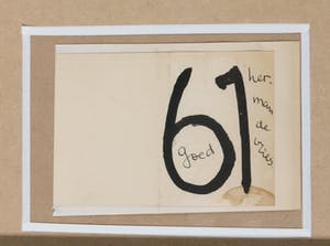 herman de vries - Inkt en reliëf op papier - Goed 61 - Ingelijst kopen? Bied vanaf 1!