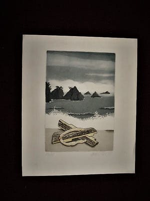 Sjoerd Bakker - gesigneerde Ets en aquatint "Vroeg in de ochtend" oplage 100 ex. kopen? Bied vanaf 30!