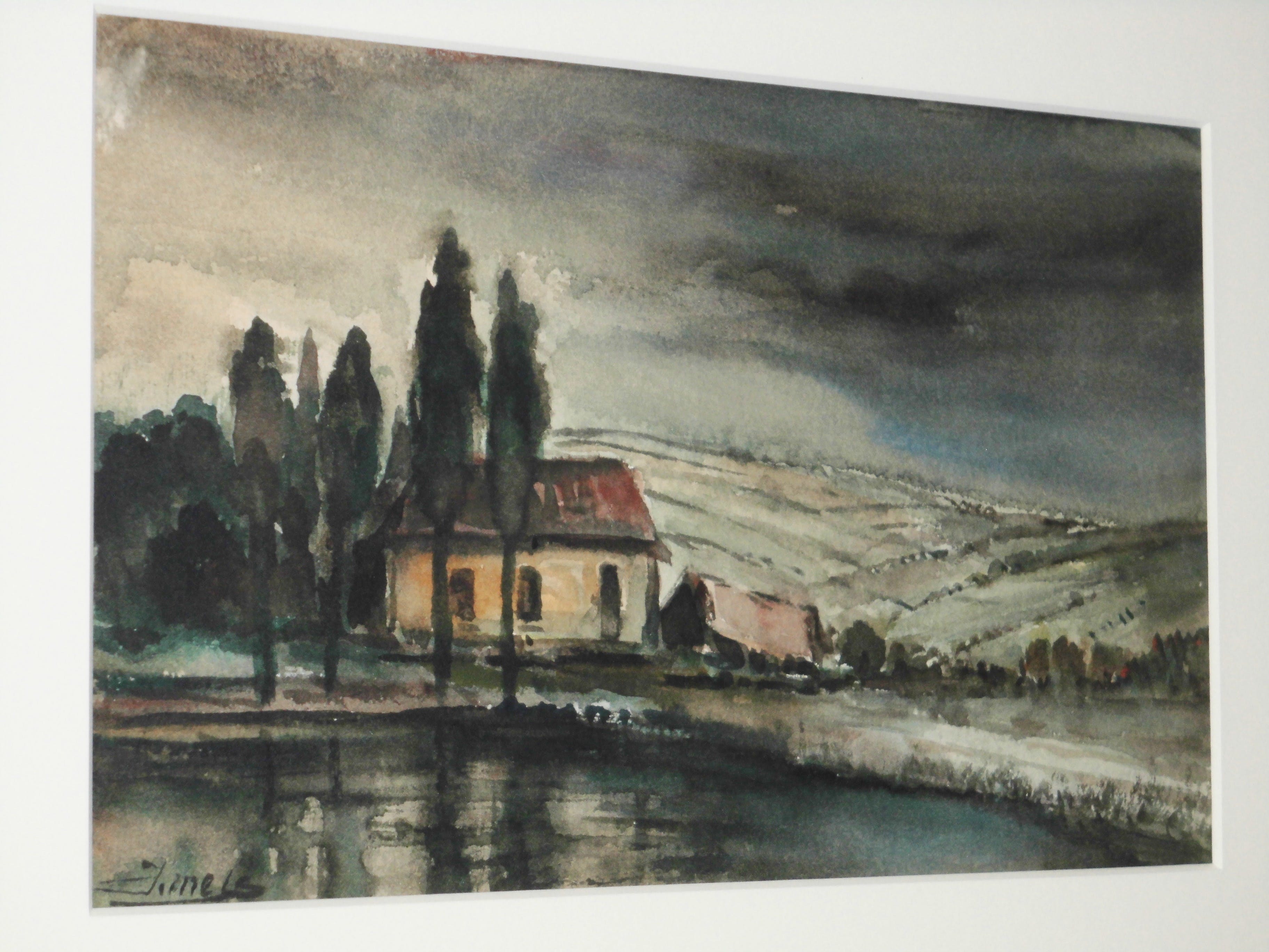 Jacques Mels - Aquarel - Landschap kopen? Bied vanaf 45!