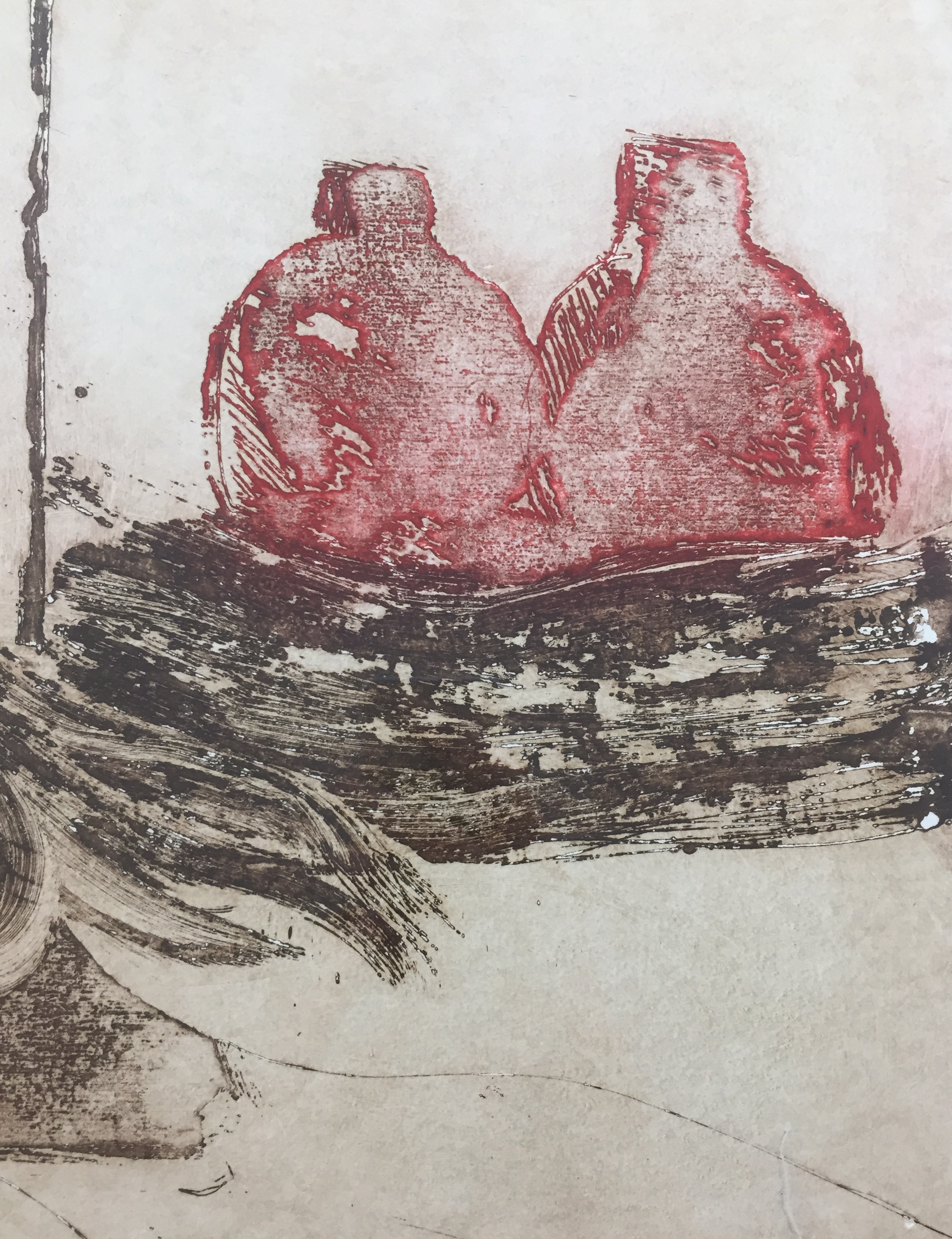 Jan Montyn - kleurenets, 'Roumpha I, behind the red bamboo', 1991 (KLEINE OPLAGE!) kopen? Bied vanaf 179!