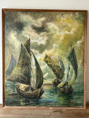 Niet of onleesbaar gesigneerd - Vissersboten kopen? Bied vanaf 1!