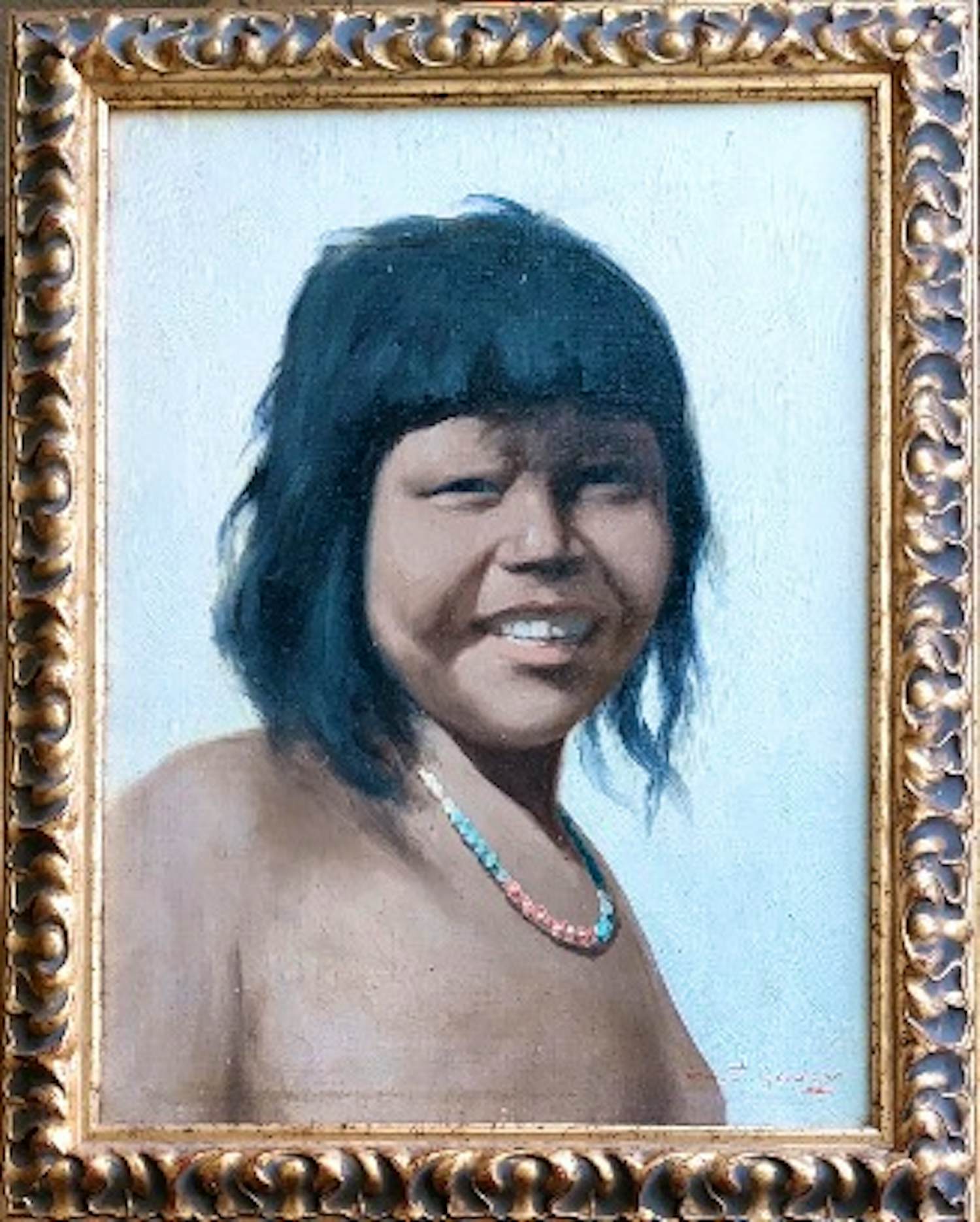 Antonio Godoy - Portret van een Braziliaans kind kaufen? Bieten Sie von 75!