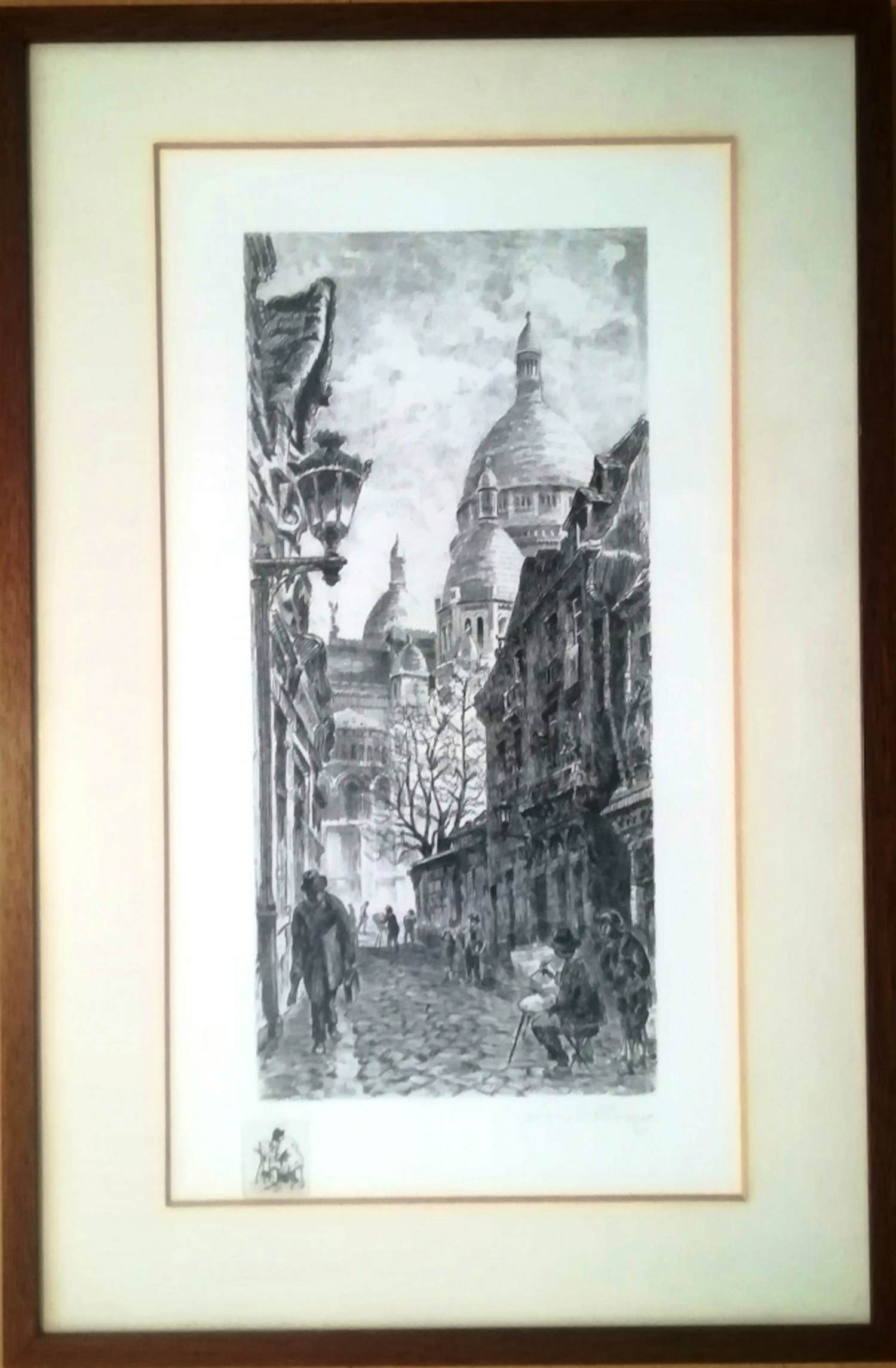 Aime Edmond Dallemagne - (1882-1971) | Rue de Chevalier & Sacre Coeur Parijs kaufen? Bieten Sie von 100!