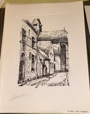 Jan van Campenhout - Historische monumenten en gebouwen - 25 pentekeningen kopen? Bied vanaf 1!