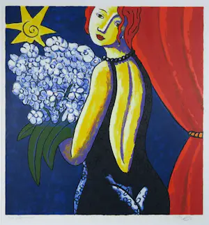 Jacques Tange - Zeefdruk, Last performance - Ingelijst (Groot) kopen? Bied vanaf 100!