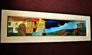 Susan Schildkamp - Karakteristiek expressionistisch Acrylverf "le Valtin" met catalogus - GROOT! kopen? Bied vanaf 1!