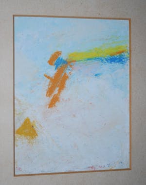 Johan van den Berg - .-.-. Juli licht .-.-. - acryl en krijt 1982 kopen? Bied vanaf 35!