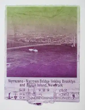AcheterFranz Eggenschwiler - VERRAZANO NARROWS BRIDGE 1970 signiert? Enchérissez de 150!
