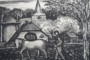 Jo Bezaan - LANDSCHAP BIJ GARDEREN kopen? Bied vanaf 70!