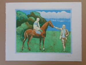 Aat Verhoog - FIGURATIE / KLEURLITHO / 50x65cm / SIG kopen? Bied vanaf 40!