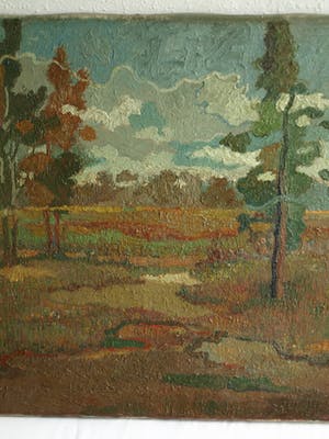 Harry van Kruiningen - Olieverf op doek , Landschap – gesigneerd – ca. 1935 kopen? Bied vanaf 1150!
