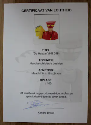 Herman Brood - groot beeld: “De Huzaar…” + certificaat (oplage 100 stuks) kaufen? Bieten Sie von 299!