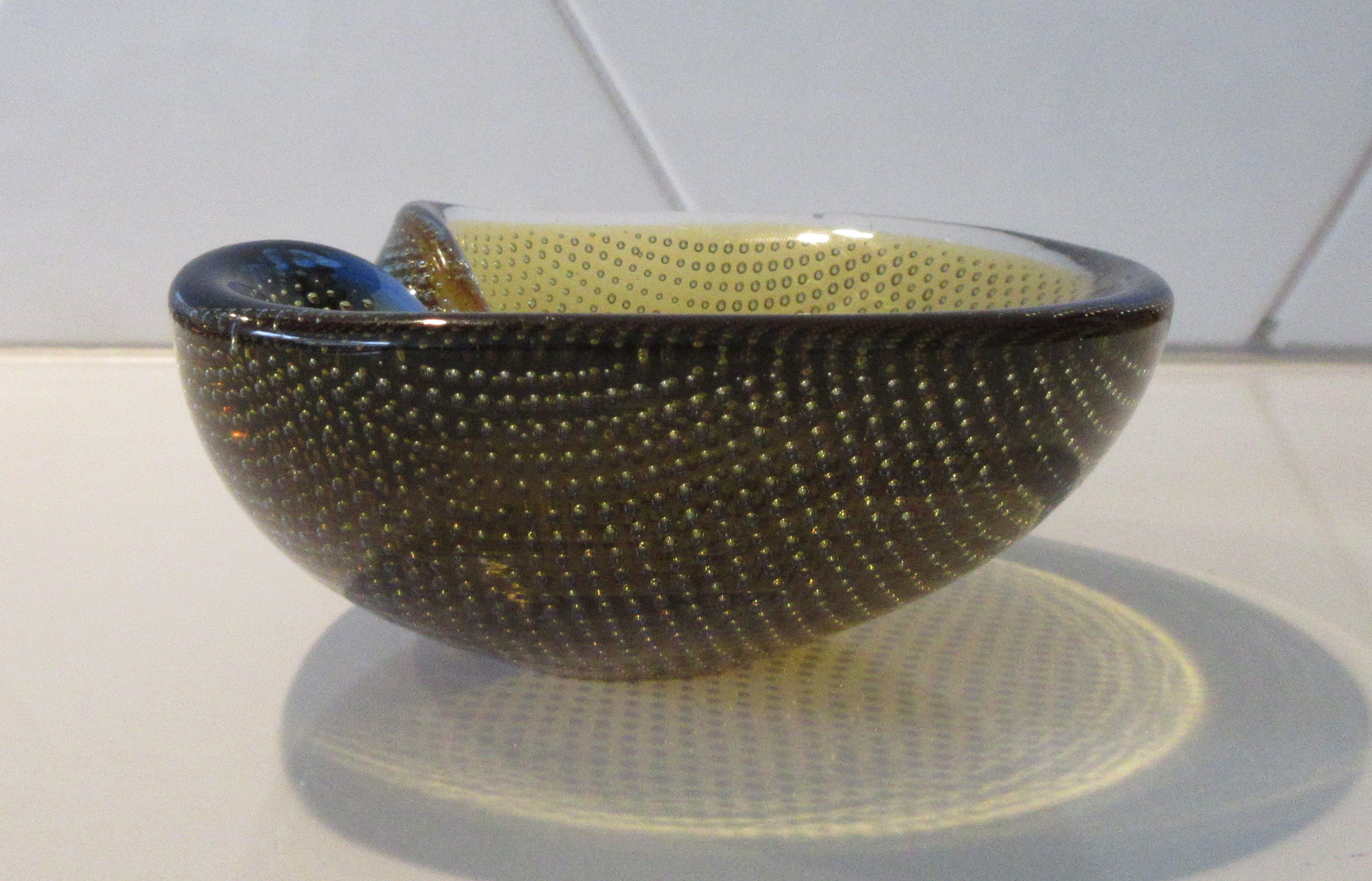 Niet of onleesbaar gesigneerd - Murano glazen Bullicante asbak kopen? Bied vanaf 1!