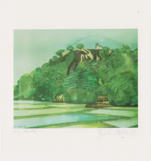 Manfred Grommelt - e.a: zes handgesigneerde zeefdrukken: Landschappen kopen? Bied vanaf 29!