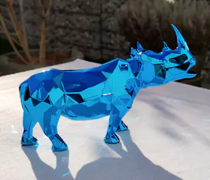 AcheterRichard Orlinski - RHINO SPIRIT (AZUR BLUE EDITION) - Skulptur? Enchérissez de 250!
