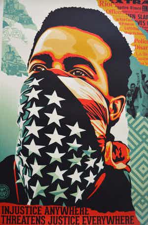 Shepard Fairey - American Rage - gesigneerd vendu pour 1€ !