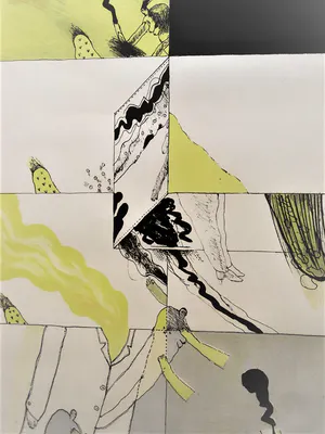 Hannes Postma - GROTE handgekleurde ETS - kleine oplage (35) - Lay out for Pandora - gesigneerd kopen? Bied vanaf 32!